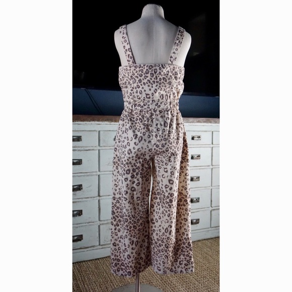 Anthropologie Piper Leopard Utility Jumpsuit New M - Picture 3 of 9